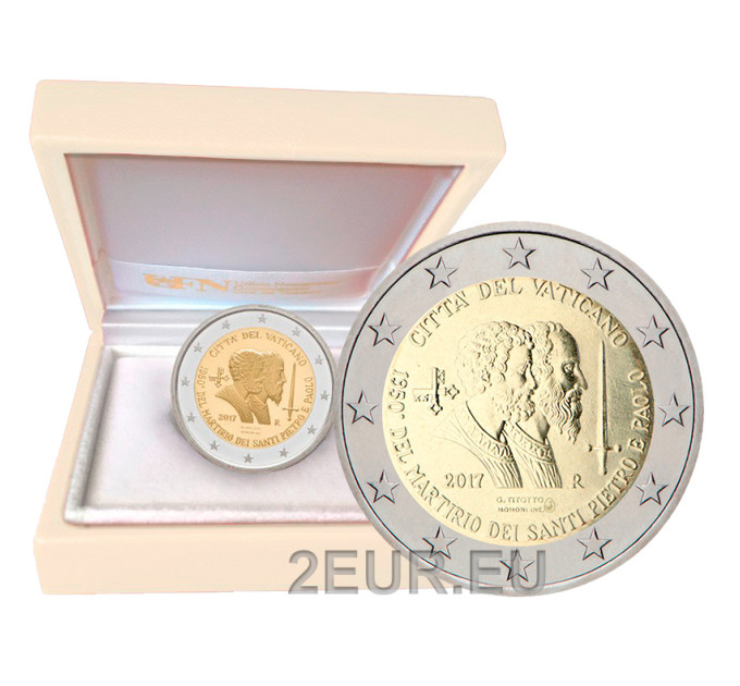 Vaticaan 2 euro proof 2017 - 1950e verjaardag van het martelaarschap van Sint Petrus en Sint Paulus