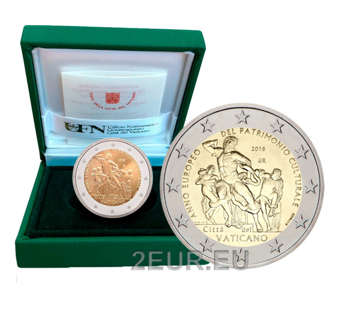 Vaticaan 2 euro proof 2018 - Europees Jaar van het Cultureel Erfgoed