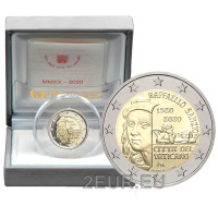 Vaticaan 2 euro proof 2020 - 500ste sterfdag van Raffael