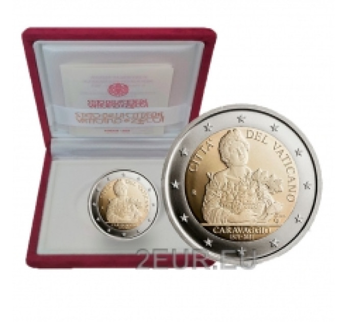 Vaticaan 2 euro proof 2021 - 450e verjaardag van de geboorte van Caravaggio