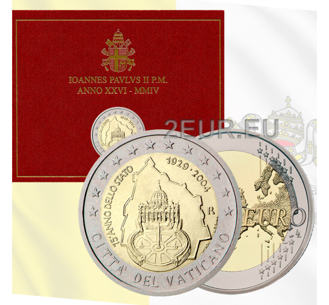 Vaticaan 2 euro BU 2004 - 75 jaar jubileum Vaticaanstad