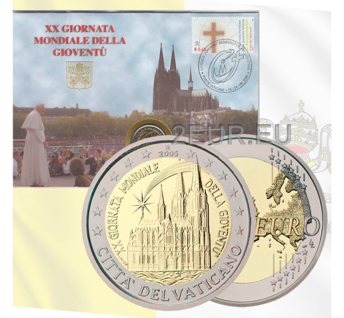 Vaticaan 2 euro BU 2005 - XX. Wereldjongerendag in Keulen - Numiscover