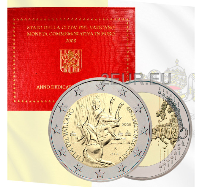 Vaticaan 2 euro BU 2008 - Jaar van Sint-Paulus de Apostel