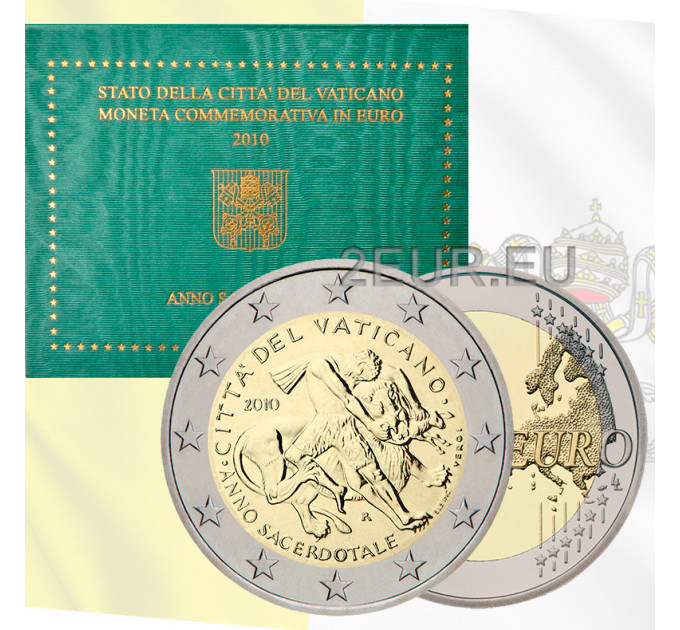 Vaticaan 2 euro BU 2010 - Het Jaar van de Priesters