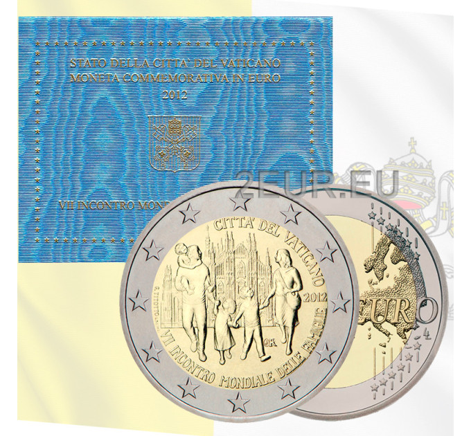 Vaticaan 2 euro BU 2012 - 7e Wereldbijeenkomst van Families - Milaan