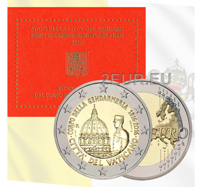 Vaticaan 2 euro BU 2016 - 200e verjaardag Korps Gendarmerie van Vaticaanstad
