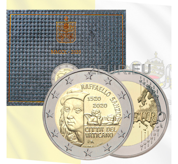 Vaticaan 2 euro BU 2020 - 500e sterfdag van Raffael