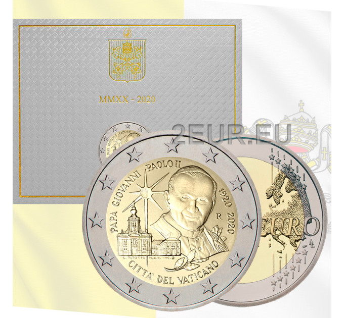 Vaticaan 2 euro BU 2020 - 100e geboortedag van paus Johannes Paulus II