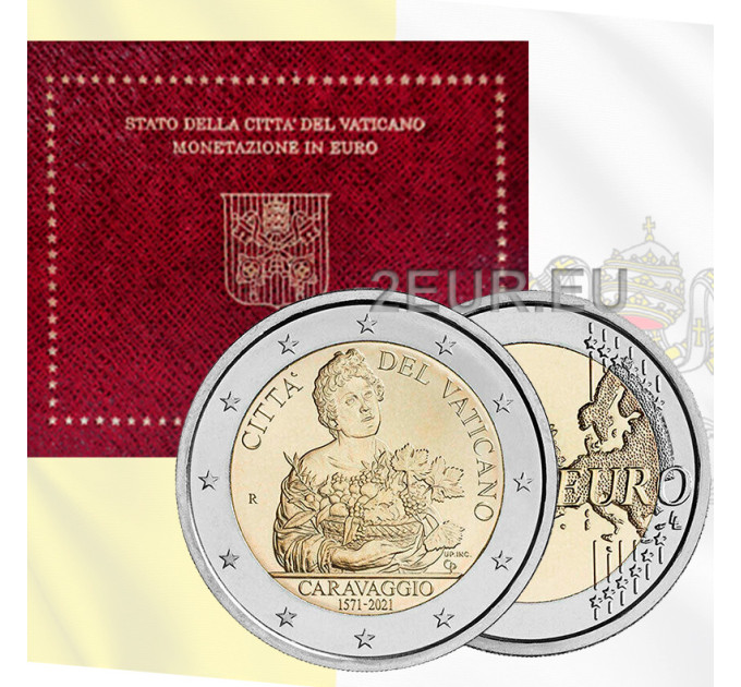 Vaticaan 2 euro BU 2021 - 450e geboortedag van Caravaggio