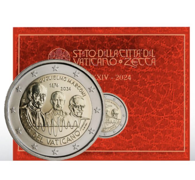 Vaticaan 2 euro BU 2024 - 150e verjaardag van Guglielmo Marconi