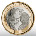 Vaticaan 5 euro proof 2024 - 650 jaar sinds de dood van Francesco Petrarca