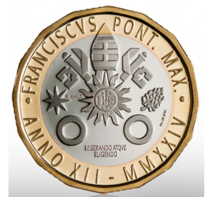 Vaticaan 5 euro proof 2024 - 650 jaar sinds de dood van Francesco Petrarca