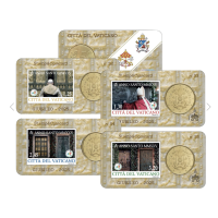 Vaticaan 50 cent BU  + Stempel 2025