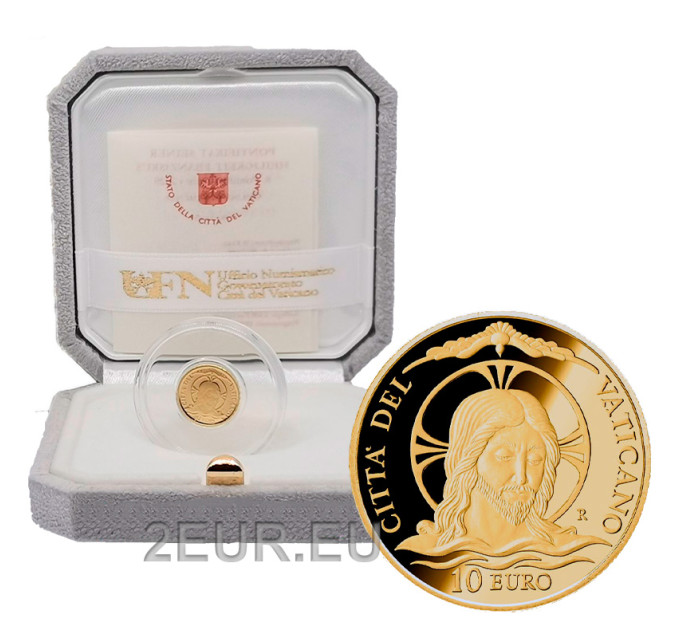 Vaticaan 10 euro goud proof 2020 - Doop