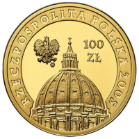 Polen 100 zloty goud proof 2005 - Paus Johannes Paulus II