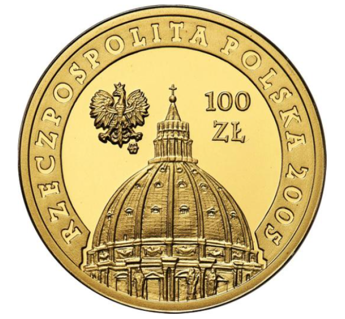 Polen 100 zloty goud proof 2005 - Paus Johannes Paulus II