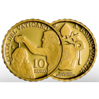 Vaticaan 10 euro goud proof 2024 - Doop