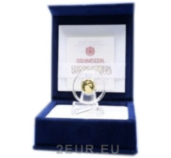 Vaticaan 10 euro goud proof 2022 - Doop