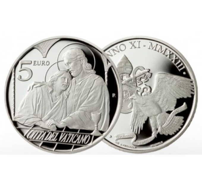 Vaticaan 5 euro zilver proof 2023 - DE TWAALF APOSTELEN: HEILIGE. JOHN