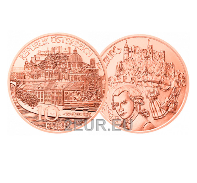Oostenrijk 10 euromunt 2014 - Salzburgerland