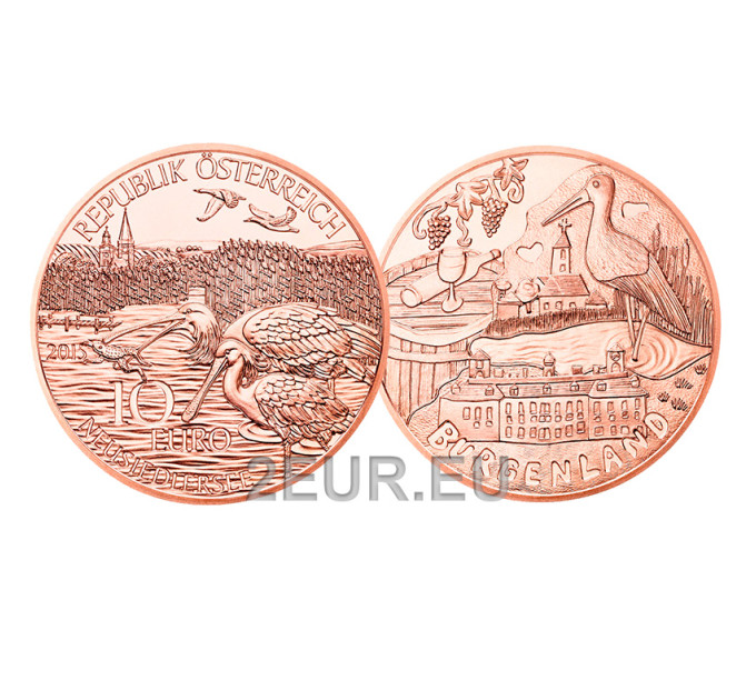 Oostenrijk 10 euromunt 2015 - Burgenland