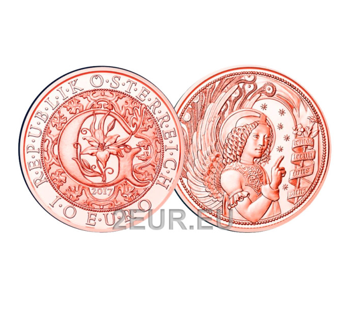 Austria 10 euro coin 2017 - Guardian angel Gabriel