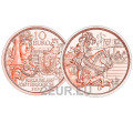 Austria 10 euro coin 2019 - Chivalry