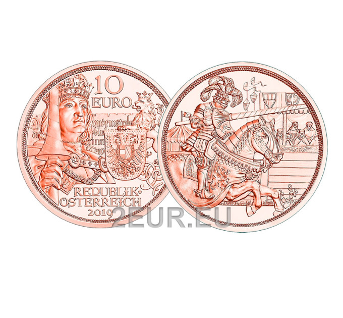 Austria 10 euro coin 2019 - Chivalry