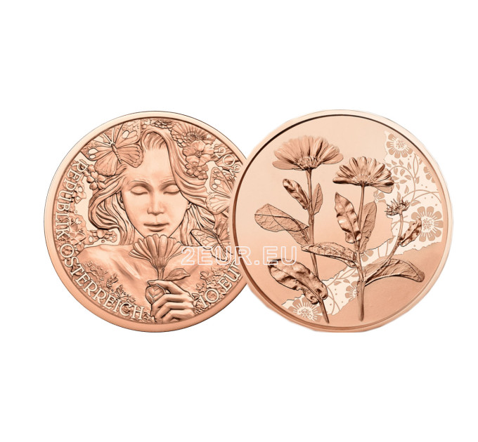 Oostenrijk 10 euro 2022-2 - Goudsbloem