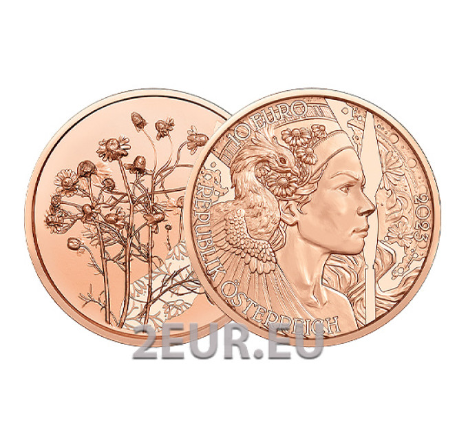 Oostenrijk 10 euromunt 2023-2 - DE KAMILLE