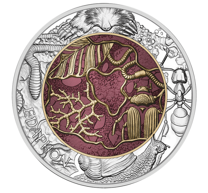 Oostenrijk 25 euro Zilveren Niobium-munt 2024 - Edaphon