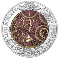 Oostenrijk 25 euro Zilveren Niobium-munt 2024 - Edaphon