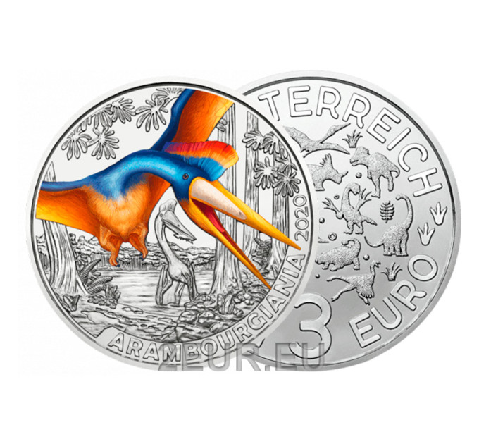  Oostenrijk 3 euromunt 2020-2 - Arambourgiania