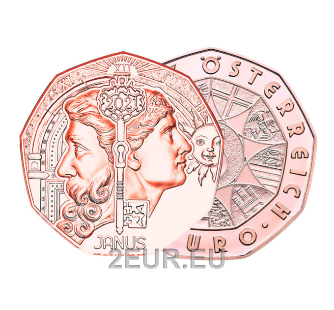 Oostenrijk 5 euromunt 2021 - JANUS