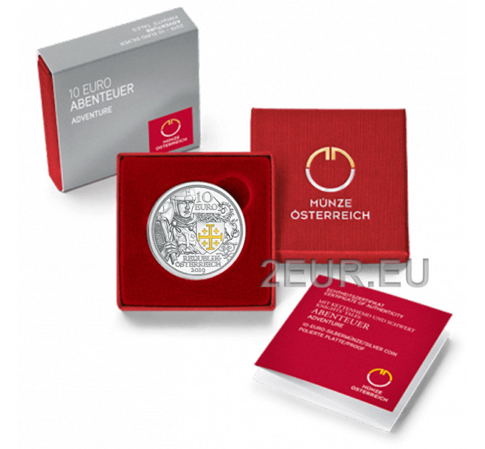 Oostenrijk 10 euro Zilveren munt Proof 2020 - AVONTUUR