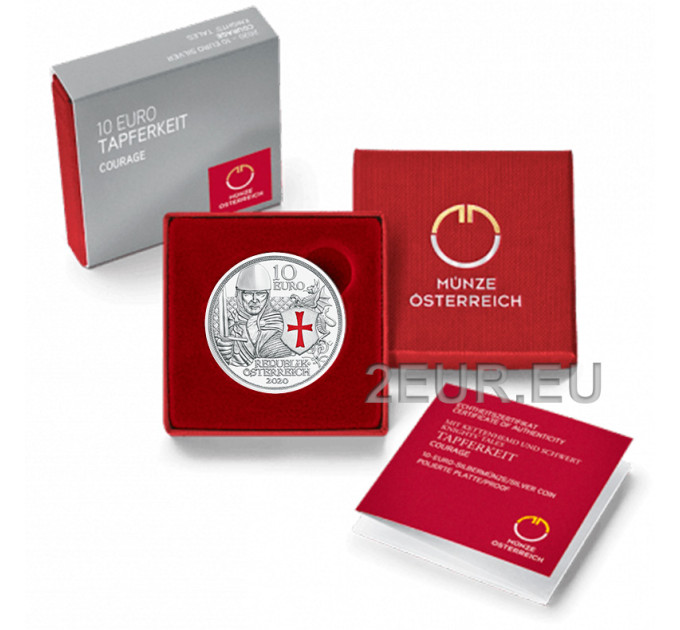 Oostenrijk 10 euro Zilveren munt Proof 2020 - MOED