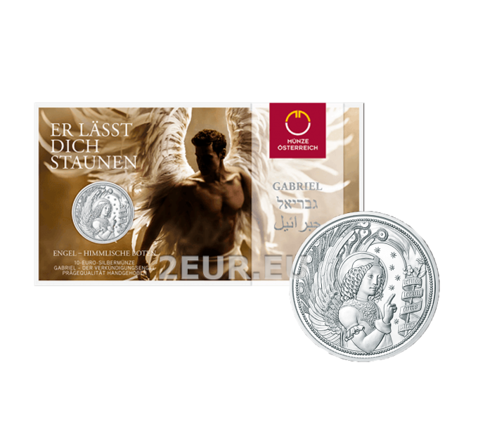 Oostenrijk 10 euro Zilveren munt 2017 - Gabriël - de onthullende engel