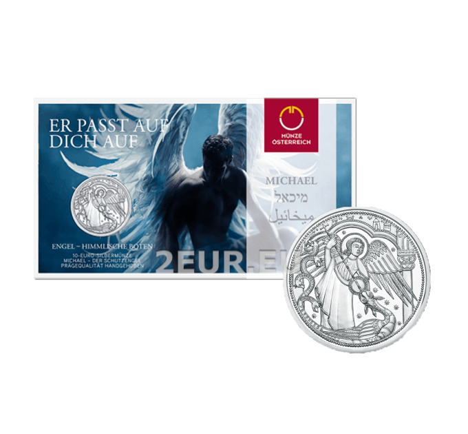 Oostenrijk 10 euro Zilveren munt 2017 - Michaël – de beschermengel