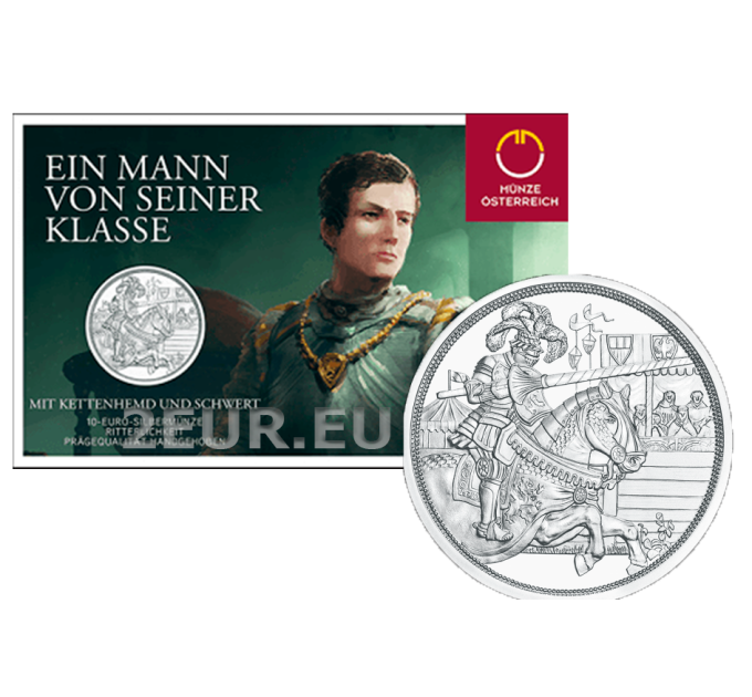 Oostenrijk 10 euro Zilveren munt 2019 - RIDDERLIJKHEID