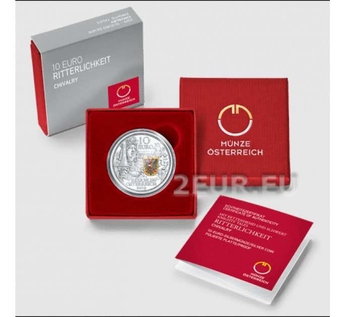 Oostenrijk 10 euro Zilveren munt Proof 2019 - RIDDERLIJKHEID