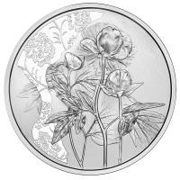 Oostenrijk 10 euro Zilveren munt 2024 - Pioen