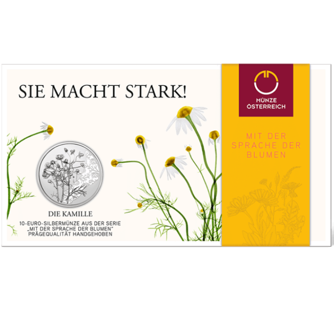 Oostenrijk 10 euro Zilveren munt 2023 - KAMILLE
