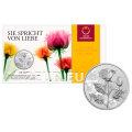 Oostenrijk 10 euro Zilveren munt 2021 - DE ROOS