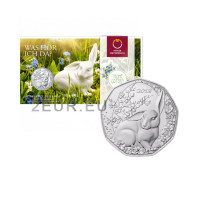 Oostenrijk 5 euro Zilveren munt 2018 - paashaas