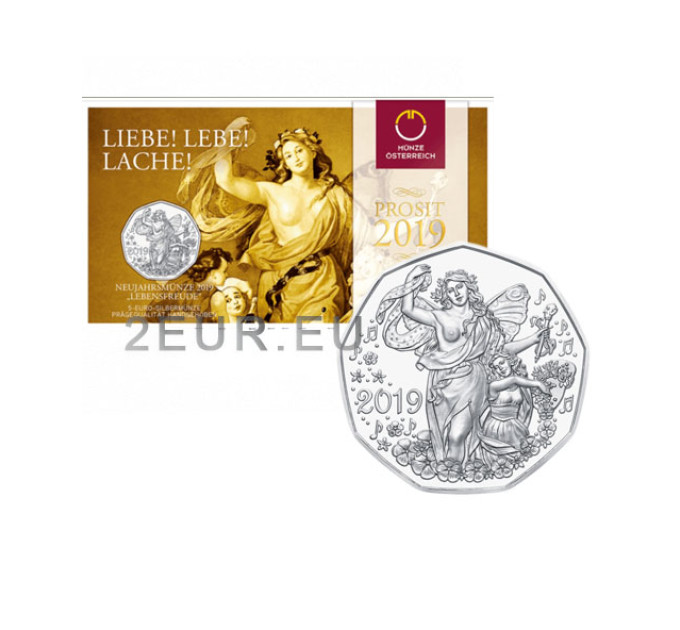 Oostenrijk 5 euro Zilveren munt 2019 - Levensvreugde