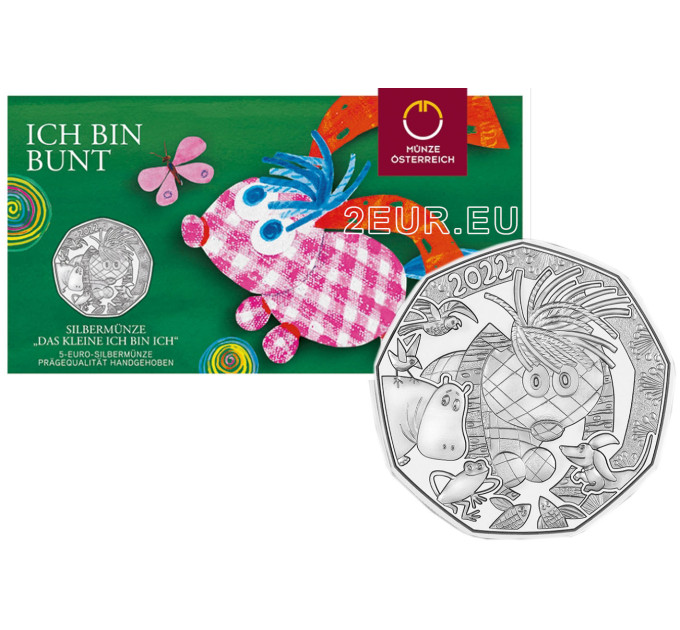 Oostenrijk 5 euro Zilveren munt 2022 - Little I-am-me - Paasmunt