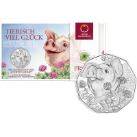 Oostenrijk 5 euro Zilveren munt 2023 - Nieuwjaarsmunt 2023 - PIG 