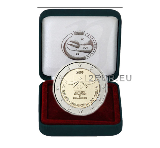 Belgie 2euro proof 2008 - 60e verjaardag van de afkondiging van de mensenrechten 