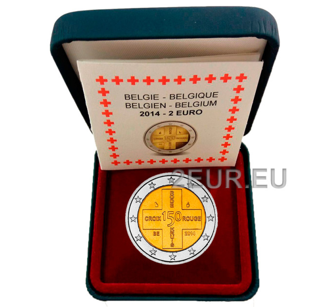 Belgie 2euro proof 2014 - Rode kruis 