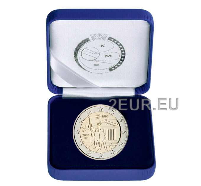 Belgie 2euro proof 2018 - 50e verjaardag van mei 1968 Gebeurtenissen in België - Studentenopstand